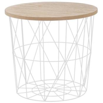 Dohányzóasztal Mariffa természetes/fehér 42 kép