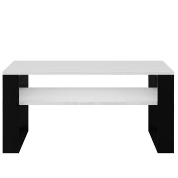 Dohányzóasztal Modern 1p Fehér/Fekete kép