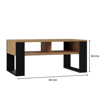 Dohányzóasztal Modern 2p Artisan/Fekete kép