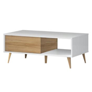 Dohányzóasztal Vida KLS pacific walnut/crystal white kép