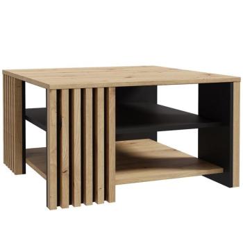 Dohányzóasztal Zaandam 80x80 tölgy artisan/fekete kép