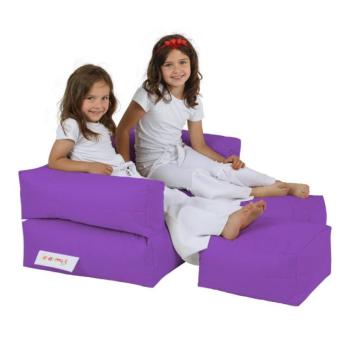 Double Kid - Purple Babzsákfotel 100x50 Lila kép