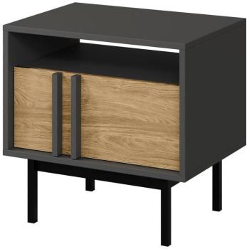 Éjjeliszekrény Alsy 13 Olajozott tölgy/Antracit kép