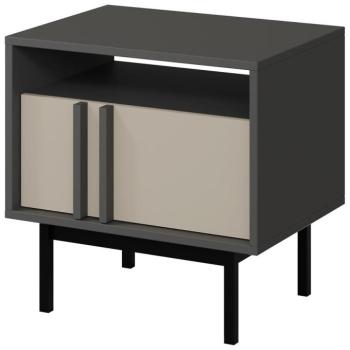 Éjjeliszekrény Alsy 13 Világos bézs/Antracit kép