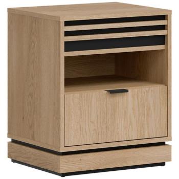 Éjjeliszekrény Ferro Fe19 Tölgy Crem Torro kép