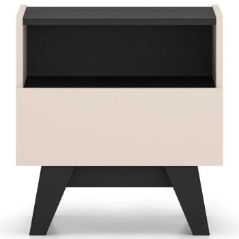 Éjjeliszekrény Freshion Kasmír/Fekete kép