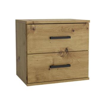 Éjjeliszekrény Goda II 2S artisan + Fekete fogantyú kép