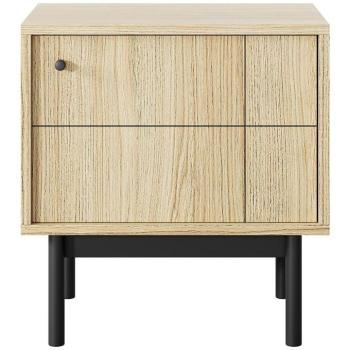 Éjjeliszekrény Japandi S54 tölgy linea kép