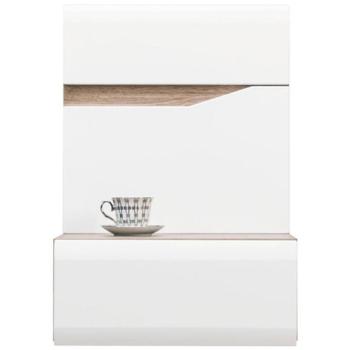 Éjjeliszekrény  Lionel P Li15 tölgy S./ Fehér kép