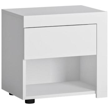 Éjjeliszekrény Lyon Fehér Lyok03r 1s Fehér Alpin/Fehér kép
