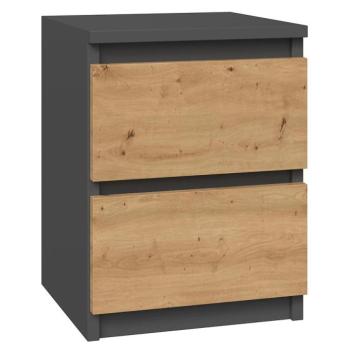 Éjjeliszekrény Malwa M2 Antracit/Artisan kép