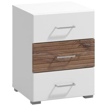 Éjjeliszekrény Masilia 3sz Fehér 11012123 kép