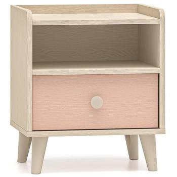 Éjjeliszekrény Mevel 10 Sivatagi homok/Mill. Pink kép