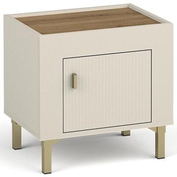 Éjjeliszekrény Mossa M11 tölgy whisky/cashmere kép