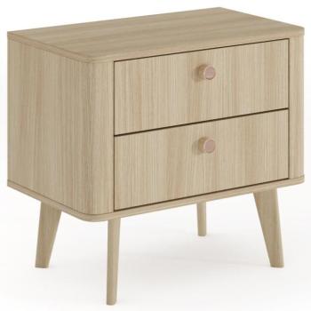 Éjjeliszekrény Viki E 2s Tölgy Barista kép