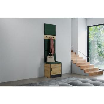 Előszobafal bútor Roj 10 craft + Kronos 19 zöld kép