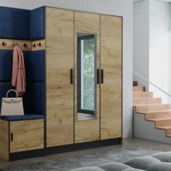 Előszobafal bútor Roj 14 craft + Kronos 09 kék kép