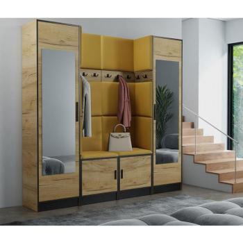 Előszobafal bútor Roj 18 craft + Kronos 01 méz kép