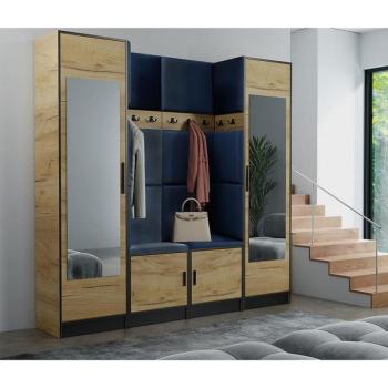 Előszobafal bútor Roj 18 craft + Kronos 09 Kék kép