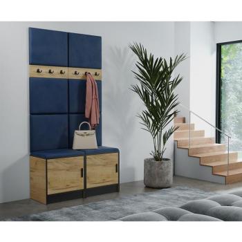 Előszobafal bútor Roj 19 craft + Kronos 09 Kék kép