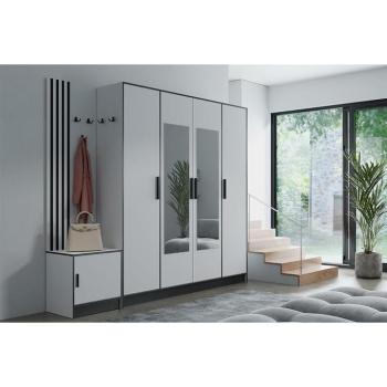 Előszobafal bútor Roj Plus 14 fehér kép