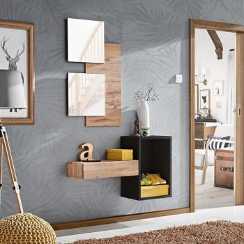 Előszobafal Easy I WTZ EY1  wotan/fekete kép