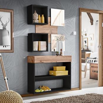 Előszobafal Easy IV WTZ EY4  wotan/fekete kép