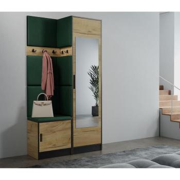 Előszobafal nábytok Roj 11 craft + Kronos 19 zöld kép