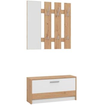 Előszobafal Rimini Artisan/Fehér 11011704 kép