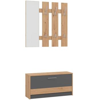 Előszobafal Rimini Artisan/Grafit 11011705 kép