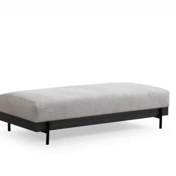 Eti Black Pouffe - Grey Puff 158x68x38 Szürke kép