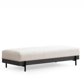 Eti Black Pouffe - White Puff 158x68x38 Fehér kép