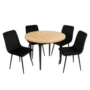 Étkező készlet 1+4 Bino artisan/fekete kép