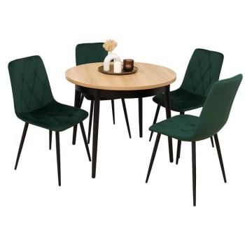 Étkező készlet 1+4 Melania artisan/fekete kép