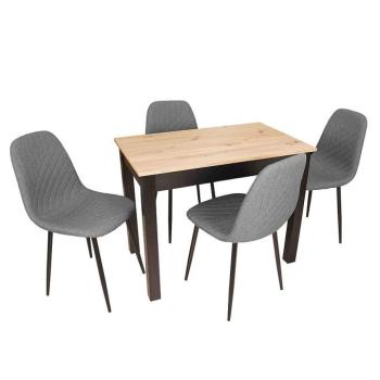 Étkező készlet 1+4 Timo artisan/fekete kép