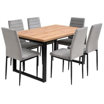 Étkező készlet 1+6 Fatima wotan/fekete kép