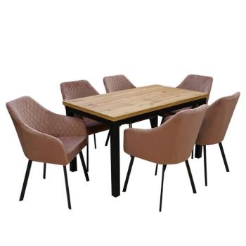 Étkező készlet 1+6 Flora wotan/fekete kép