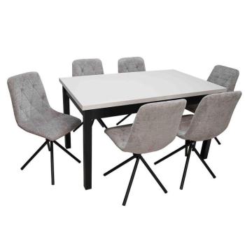 Étkező készlet 1+6 Juma kasmír/fekete kép