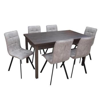 Étkező készlet 1+6 Mamba tölgy windmill dark kép