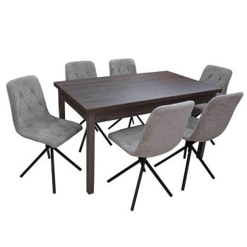 Étkező készlet 1+6 Walia tölgy windmill dark kép