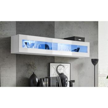 Fali szekrény Fly 51+Üveg fehér + LED kép