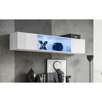 Fali szekrény Fly 52+Üveg fehér + LED kép