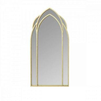 Falitükör DKD Home Decor Aranysàrga Fém Arab (60 x 2,5 x 119,4 cm) kép