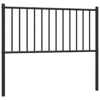 Fekete fém ágyfejtámla 84,5 x 3 x 90 cm kép