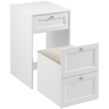 Fésülködőasztal Ts Rel fehér kép