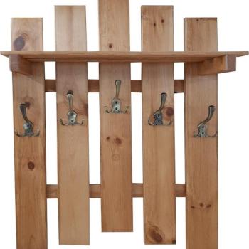 Fogas polccsal 5 fém fogantyús égerfa kép