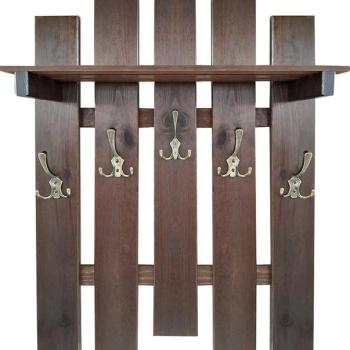 Fogas polccsal 5 fém fogantyús tölgy kép