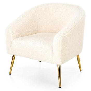 Fotel Grifon krém/arany kép