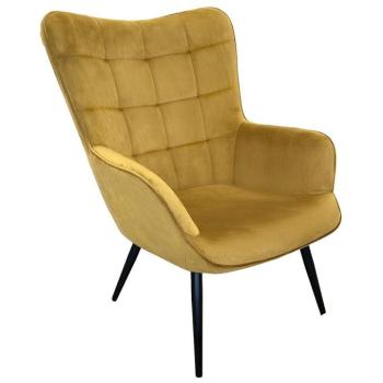 Fotel Jet WX-2931-1T Yellow Velvet 20 kép