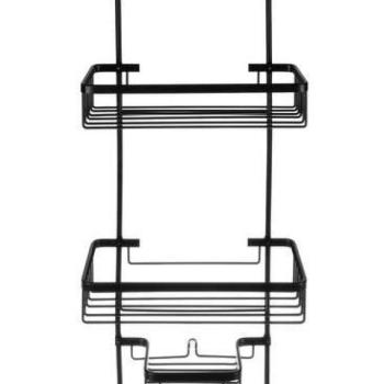 Függesztett zuhanypolc - fekete kép